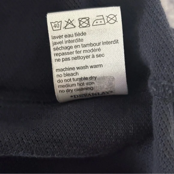 LACOSTE Mens Polo Shirt Size 8 3XL Navy Blue Cotton Quiet Luxury Golf Career - Picture 12 of 12